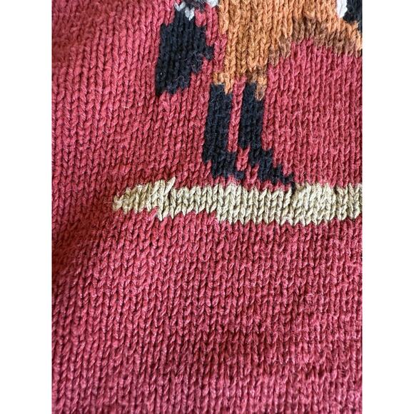 Vintage Miller's Collection Red Horse Sweater Crew Neck Knit Pullover Youth XXL - Picture 4 of 8